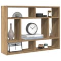 Miniatyrbilde 5 av 11: vidaXL Vegghylle artisan eik 75x16x55 cm konstruert tre