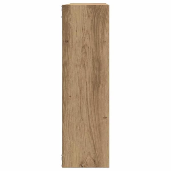 vidaXL Vegghylle artisan eik 75x16x55 cm konstruert tre