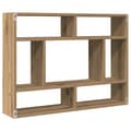 Miniatyrbilde 8 av 11: vidaXL Vegghylle artisan eik 75x16x55 cm konstruert tre