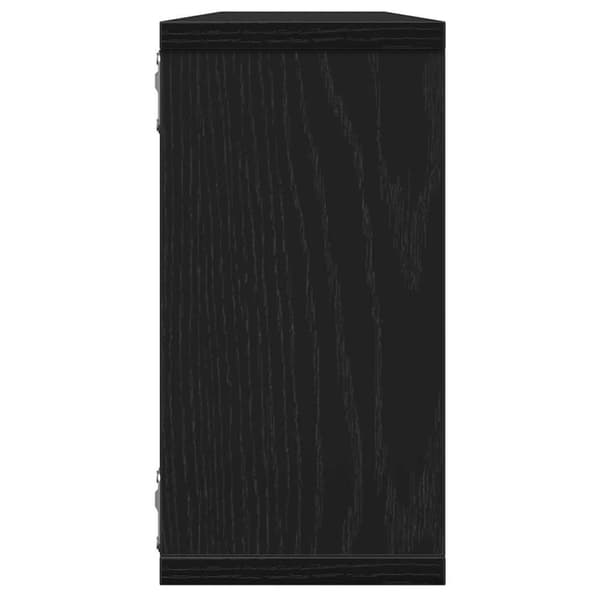 vidaXL seinäkuutiohyllyt 2 kpl musta tammi 100x15x30 cm tekninen puu