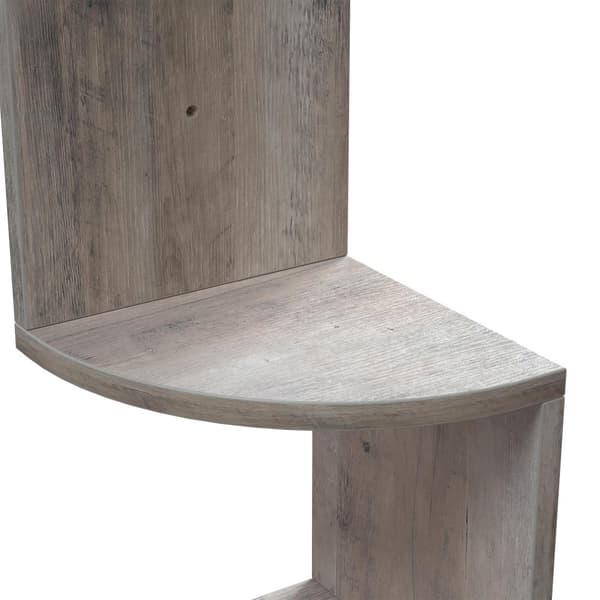 Hylly, kulmahylly, 20x20x127,5 cm, Greige