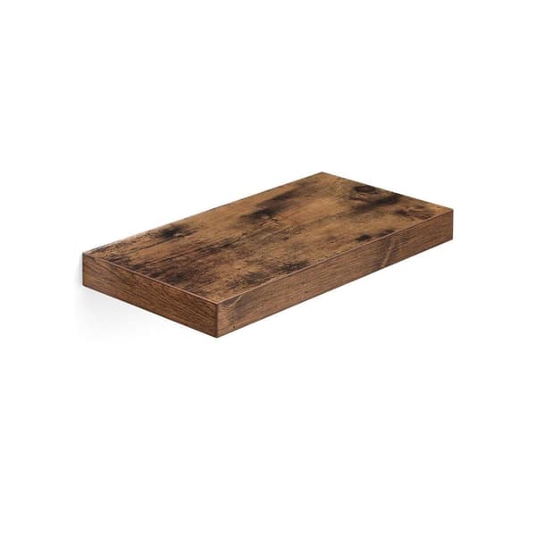 Väggmonterad hylla, VASAGLE LWS24BX, 40x20 cm, Brun