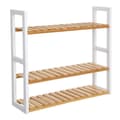 Miniatyrbillede 1 af 7: Reol, SONGMICS Bambus, 60x54x15 cm, Hvid