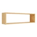 Pikkukuva 1 / 5: Rootz Emberin seinähylly - Bambu -hylly - kelluva hylly - luonnollinen viimeistely - parantaa sisusta - 70 cm x 15 cm x 19,5 cm