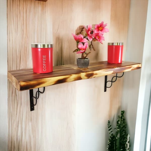 Palony Trähyllset 170mm x 20cm WPRP 150mm Svart