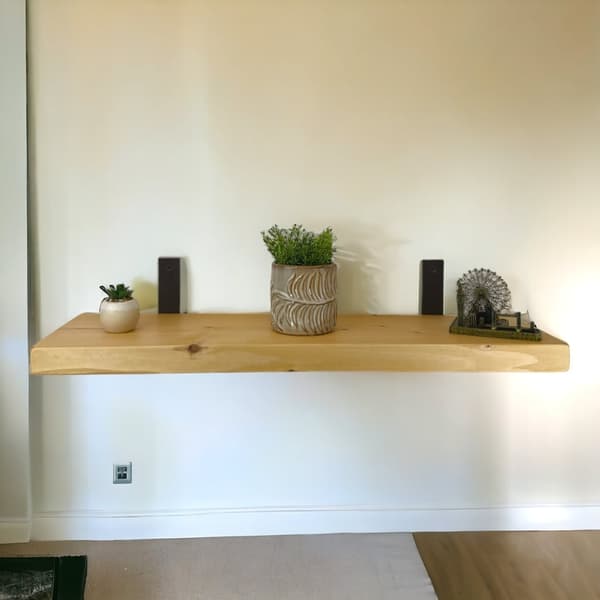 Set Trähylla Ljus Ek 220mm x 130cm Fäste 2L 220mm Rå