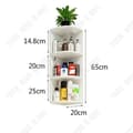 Miniatyrbild 4 av 4: TD® Badrumshylla Mögelbeständig - Triangelväggmonterad toaletthylla Badrum - Vägghörnställ