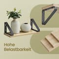 Miniatyrbillede 3 af 6: Flydende væghylder sæt med 3 - minimalistisk design