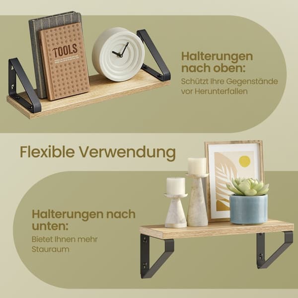 Flydende væghylder sæt med 3 - minimalistisk design