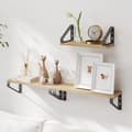 Miniatyrbillede 1 af 6: Flydende væghylder sæt med 3 - minimalistisk design