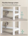Miniatyrbillede 4 af 6: Toilet reol, SONGMICS, 26x63x185 cm, Naturlig beige.