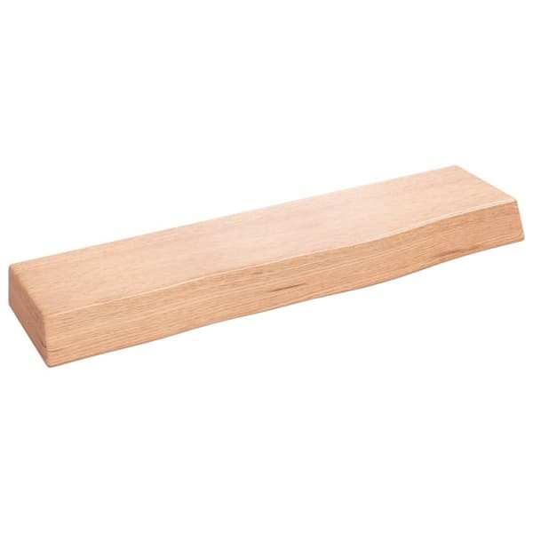 Bordsskiva ljusbrun 40x10x4 cm behandlad massiv ek