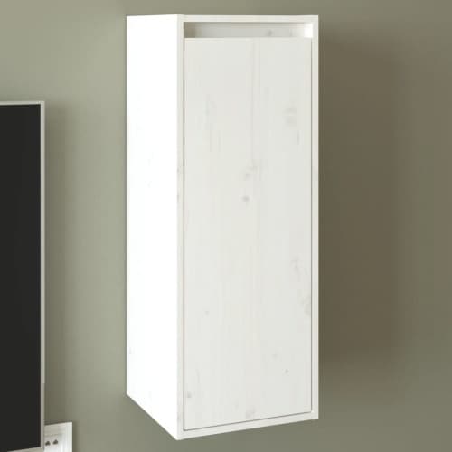 Väggskåp vit 30x30x80 cm massiv furu
