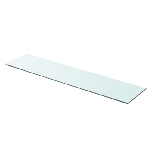 Hyllplan glas genomskinlig 90x20 cm