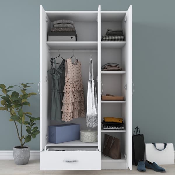 Garderob, Kalune Design 170 cm, vit