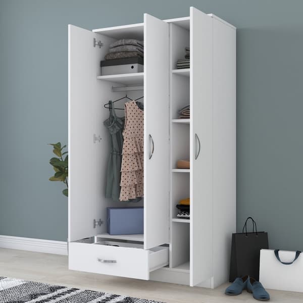 Garderob, Kalune Design 170 cm, vit