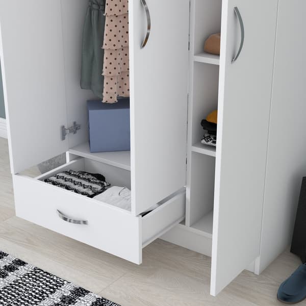 Garderob, Kalune Design 170 cm, vit