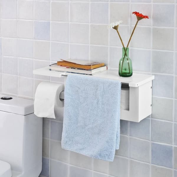 Toiletpapirholder, FRG175-W, 50x18x17 cm, Hvid