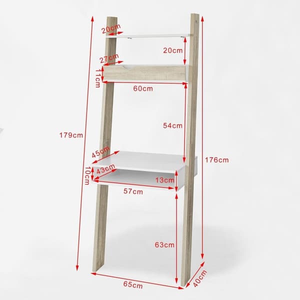 Skrivebordshylde, FRG111-WN, 65x45x63 cm, Hvid