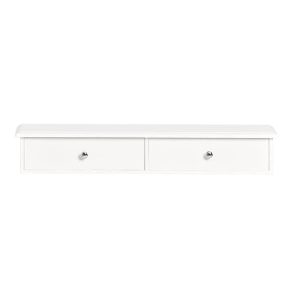 Vægmonteret hylde, FRG43-W, 15x10x64 cm, Hvid
