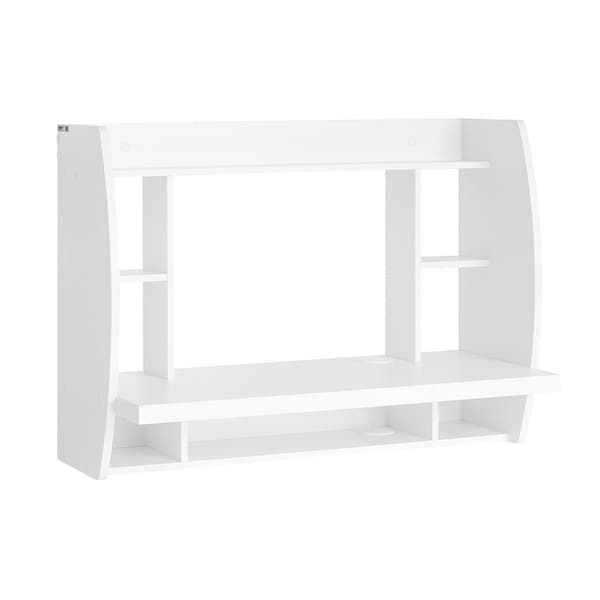 Seinään kiinnitettävä työpöytä, FWT18-W, 79x39 cm, Valkoinen