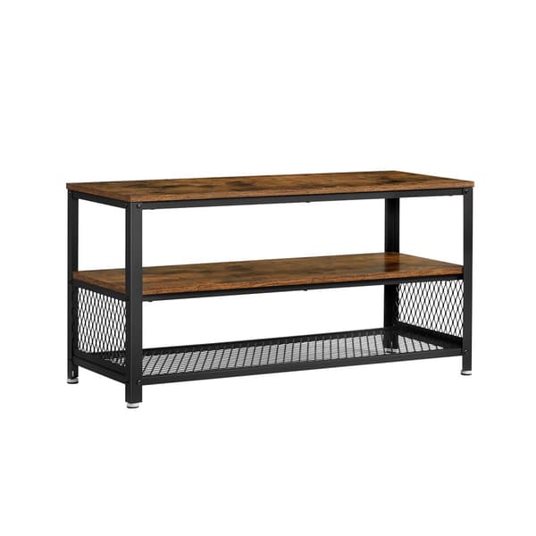 Industriell design TV-hylle med 3 niv�er