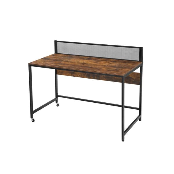 Skrivebord med hylleniv�