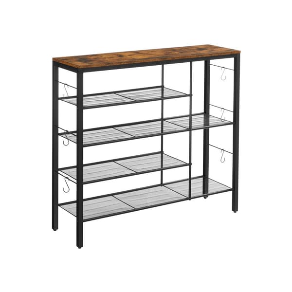 Skohylle vintage brun-svart