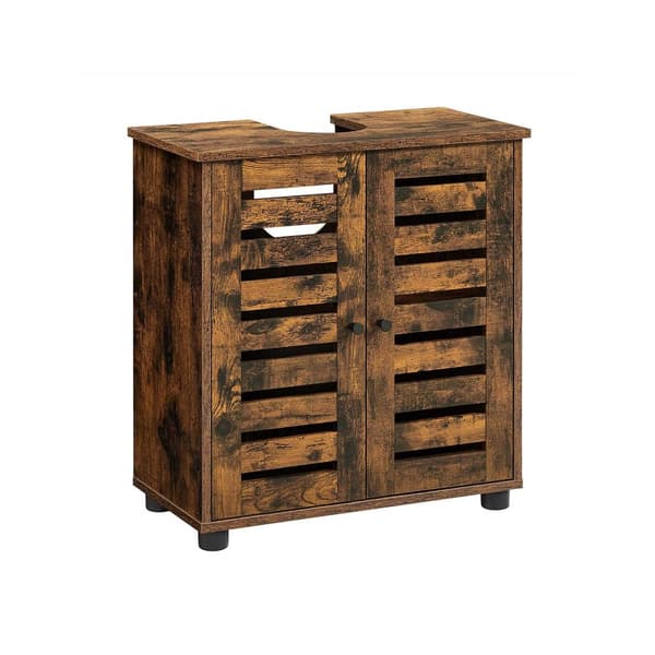Underdel med justerbar hylla i vintagebrun