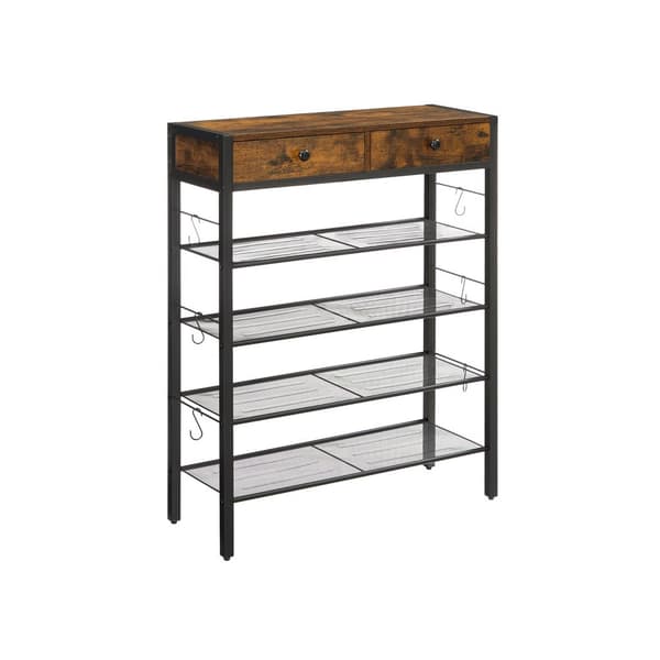 Skohylle vintage brun-svart