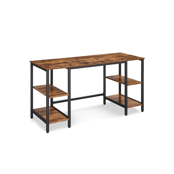 Computerbord med 4 hylder