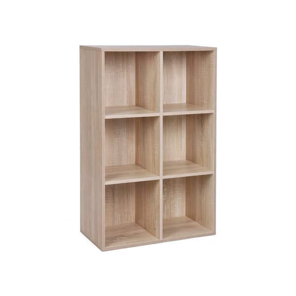 Reol med 6 rum tr�effekt