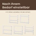 Miniatyrbillede 4 af 5: Hylde, SONGMICS BCB13W, 60x15x54 cm, Hvid