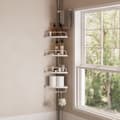 Miniatyrbild 2 av 5: Duschhylla, SONGMICS BCB02SW, 95-300 cm, Vit-Silver