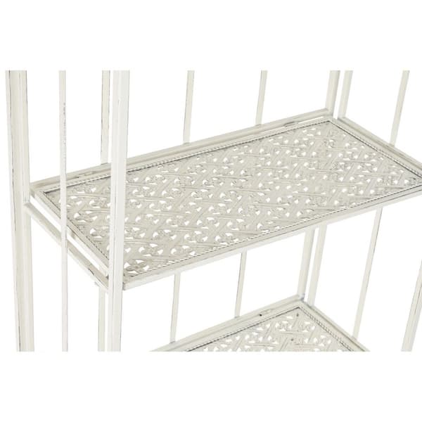 Bokhylla Home ESPRIT Vit Metall 4 Hyllor 61 x 29 x 163,5 cm