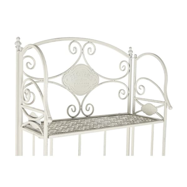 Bokhylla Home ESPRIT Vit Metall 4 Hyllor 61 x 29 x 163,5 cm