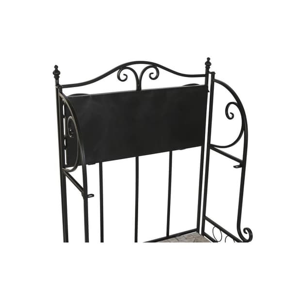 Hyller Home ESPRIT Svart Flerfarget Keramikk Smijern 3 Hyller 54 x 29 x 121 cm 58 x 31,5 x 117 cm