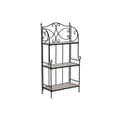 Miniatyrbilde 1 av 6: Hyller Home ESPRIT Svart Flerfarget Keramikk Smijern 3 Hyller 54 x 29 x 121 cm 58 x 31,5 x 117 cm