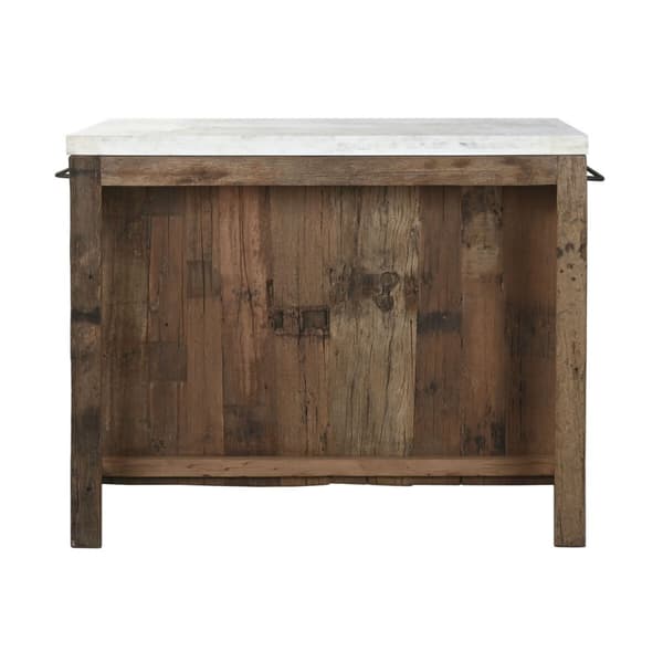 Keittiökalusteet Home ESPRIT Valkoinen Luonnollinen 120 x 60 x 97 cm 131 x 61,5 x 97 cm
