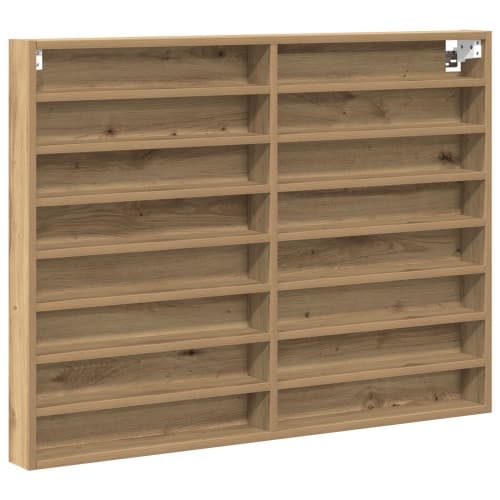 Vitrinskåp artisan ek 100x8,5x75 cm konstruerat trä