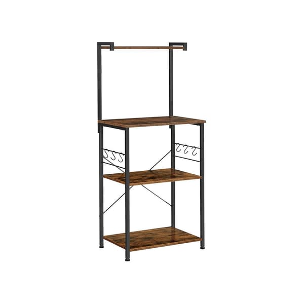 Industrielt design køkkenhylde med kroge