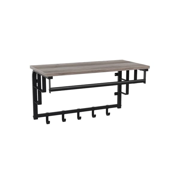 Væggarderobe med hylde