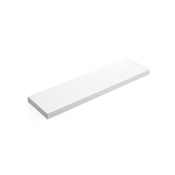 Vägghylla 80 cm vit