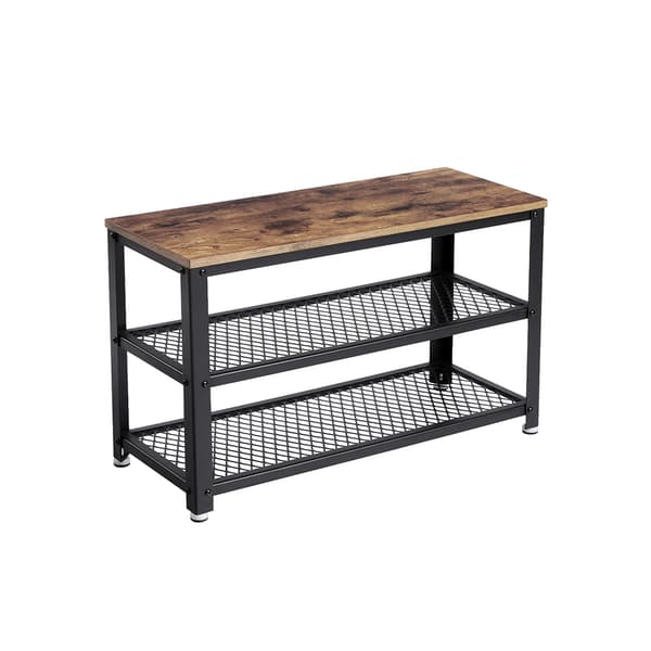 Industrielt design skobænk & hylde