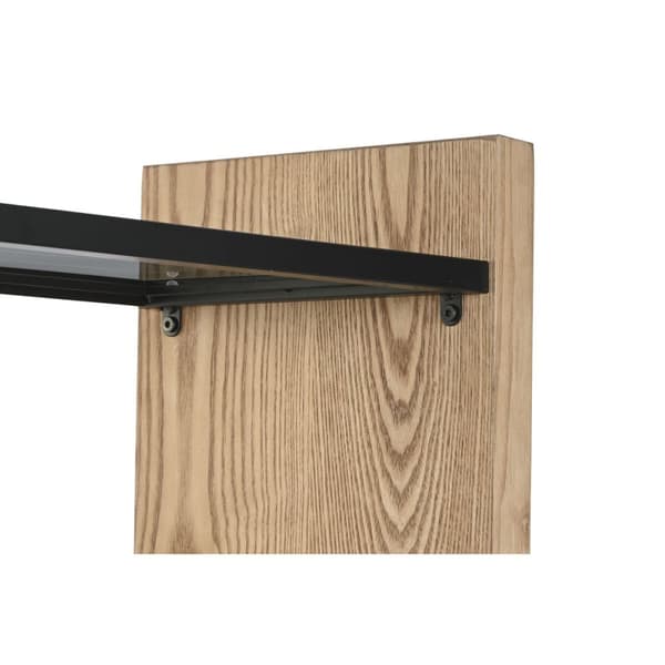 Bokhylla Home ESPRIT Metall Glas Granträ 120 x 31 x 158 cm