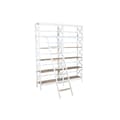 Miniatyrbilde 4 av 9: Hyller Home ESPRIT Hvit Naturell Metall Treverk av mangotre 180 x 35 x 220 cm
