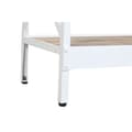 Miniatyrbilde 7 av 9: Hyller Home ESPRIT Hvit Naturell Metall Treverk av mangotre 180 x 35 x 220 cm