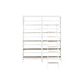 Miniatyrbilde 9 av 9: Hyller Home ESPRIT Hvit Naturell Metall Treverk av mangotre 180 x 35 x 220 cm