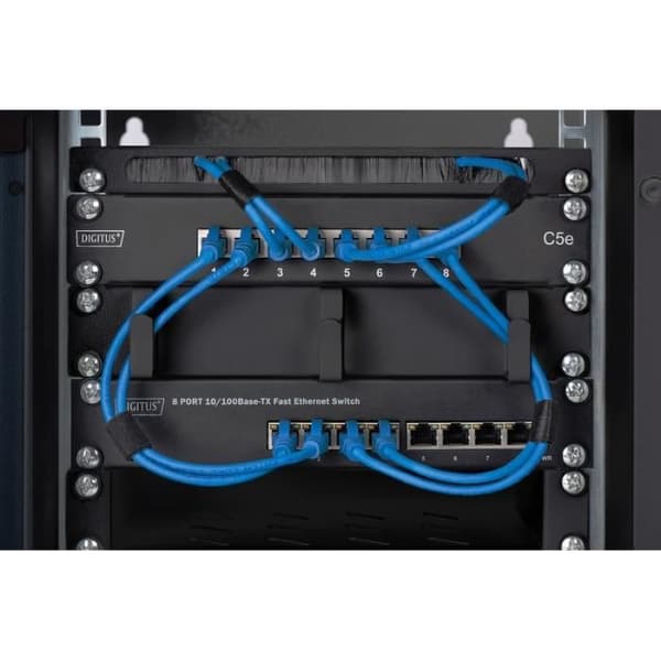 DIGITUS TABLET 1HE - 10'' (254 MM) - FÖR NÄTVERKSSKÅP - AC LAKA