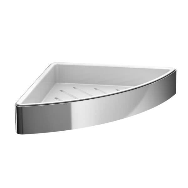 Emco Loft hörnkorg med löstagbar insats vit/krom